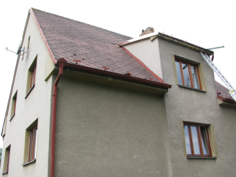 Střecha před rekonstrukcí
